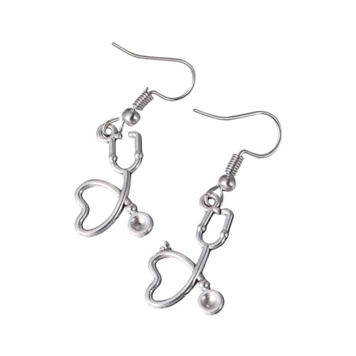 OUNONA 1 Paar Ohrringe Silber Ohrhänger für Damen Einzigartiges Design Leicht zu Tragen für Partys Hochzeiten und Alltag von OUNONA