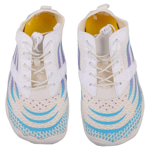 OUNONA 1 Paar Wasserschuhe Damen Herren Erwachsene Schnelltrocknende Socken Barfuß rutschfeste Wanderschuhe für Strand Schwimmen Fluss Trekking Pool See Surfen, Größe 40 von OUNONA