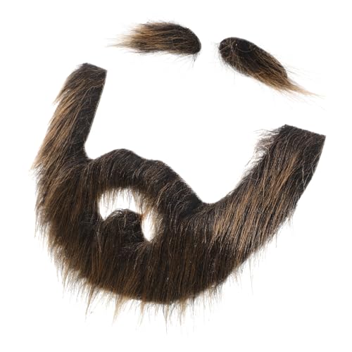 OUNONA 1 Satz Halloween Kostüm Zubehör Selbstklebender Piratenbart mit Augenbrauen für Cosplay Karneval und Partys Bequemes Kunsthaar für Verschiedene Anlässe OUNONA 1 Satz Halloween Kostüm Zubehör Selbstklebender Piratenbart mit Augenbrauen für Cosplay Karneval und Partys Bequemes Kunsthaar für Verschiedene Anlässe von OUNONA
