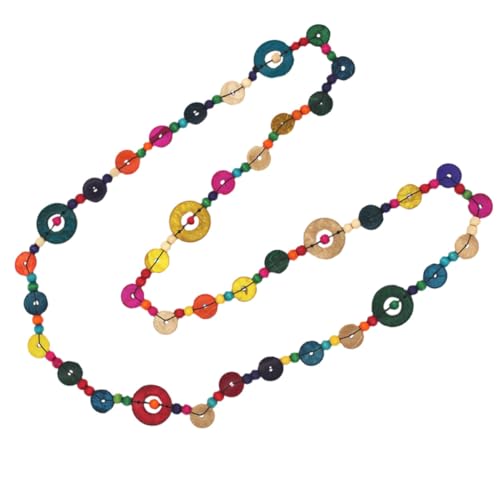 OUNONA Böhmische Lange Halskette Damen Vintage Holzperlen Ethnischer Stil Robuste Damenbekleidung Für Partys Und Anlässe von OUNONA