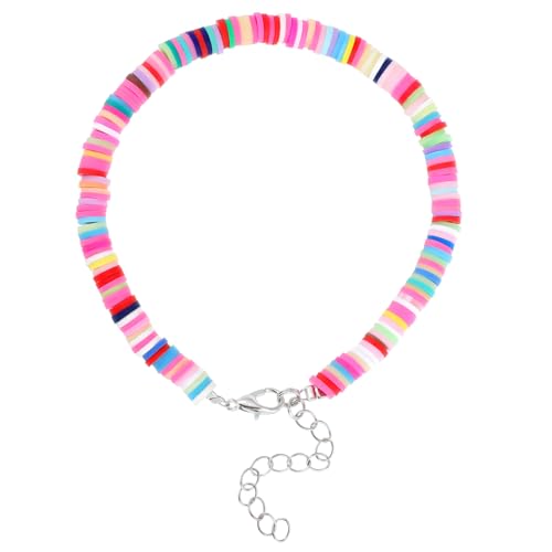 OUNONA 1 Stück Buntes DIY Fußkettchen Polymer Verstellbares Bohemian Style Fußschmuck Langlebig Zuverlässig für Sommer Outfits Perfektes Accessoire für Frauen von OUNONA