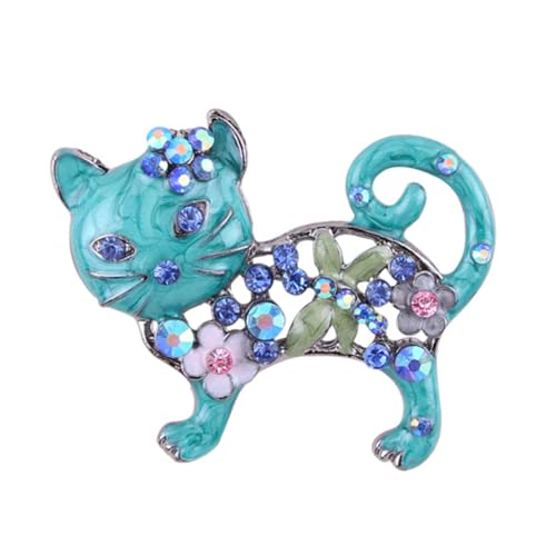 OUNONA Katzenbrosche Aus Legierung Kleiderbrosche Für Party Filigrane Katzen-dekorationsbrosche Elegant Für Pullover Jacken Mäntel Anzüge von OUNONA