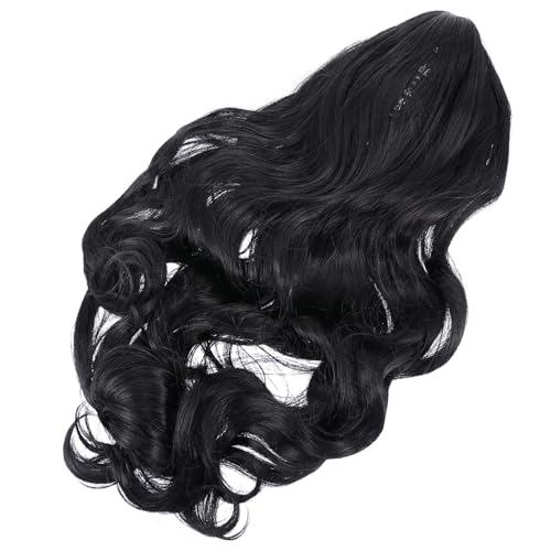 OUNONA 1 Stück Lange Lockenperücke Damen Wasserwelle Synthetische Frisur für Cosplay Partys und Tägliches Styling Schwarz Hohe Temperaturfaser OUNONA 1 Stück Lange Lockenperücke Damen Wasserwelle Synthetische Frisur für Cosplay Partys und Tägliches Styling Schwarz Hohe Temperaturfaser von OUNONA