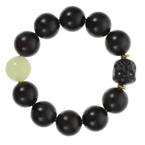 OUNONA Holzarmband Aus Schwarz Holz Buddhistische Perlenarmband Unisex Kette Für Männer Und Frauen Trägt Bequem Und Langlebig von OUNONA