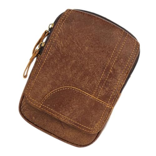 OUNONA 1 Stück Multifunktionale Hüfttasche für Herren wasserdichte Umhängetasche Braun Leicht und Tragbar für Outdoor Aktivitäten für Handy Schlüssel und OUNONA 1 Stück Multifunktionale Hüfttasche für Herren wasserdichte Umhängetasche Braun Leicht und Tragbar für Outdoor Aktivitäten für Handy Schlüssel und von OUNONA