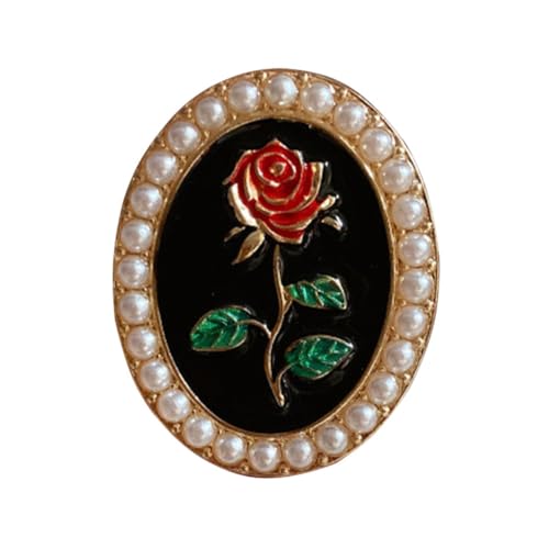 OUNONA 1 Stück Perlen Brosche Brustnadel mit Emaille Stilvolles Accessoire für Kleidung Taschen Hüte und Schals für Täglichen Gebrauch für Erwachsene von OUNONA