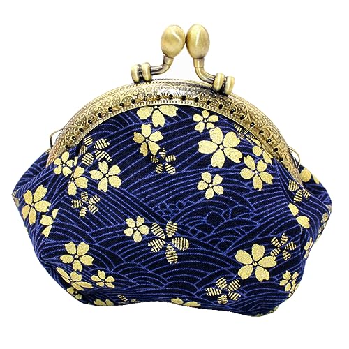 OUNONA 1 Stück Retro Münzbeutel für Frauen Japanischer Stil mit Goldener Prägung für Kleingeld Lippenstifte und Karten für Partys und Einkäufe OUNONA 1 Stück Retro Münzbeutel für Frauen Japanischer Stil mit Goldener Prägung für Kleingeld Lippenstifte und Karten für Partys und Einkäufe von OUNONA