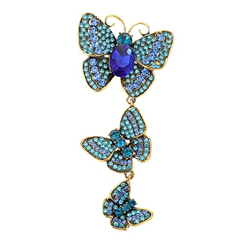 OUNONA 1 Stück Schicke Brosche für Damen Corsage mit Stilvollen Schmetterlingen Dekorative Ansteckblume für Hochzeiten und Festliche Anlässe Blau OUNONA 1 Stück Schicke Brosche für Damen Corsage mit Stilvollen Schmetterlingen Dekorative Ansteckblume für Hochzeiten und Festliche Anlässe Blau von OUNONA