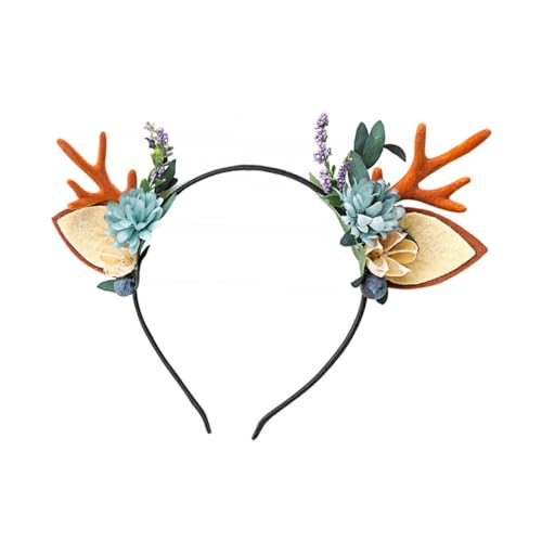 OUNONA 1 Stück Weihnachtliches Haarband mit Niedlichem Rentiergeweih Design Festlicher Haarschmuck für Mädchen und Damen für Weihnachten und Partys von OUNONA