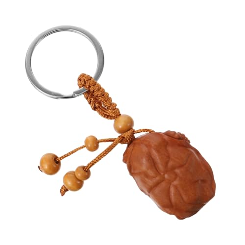 OUNONA 1 Stück Wood Ochsen Schlüsselanhänger Lustiger Schlüsselring mit Feng Shui Kuhelement als Taschenanhänger und Dekorativer für zu Weihnachten und Neujahr von OUNONA