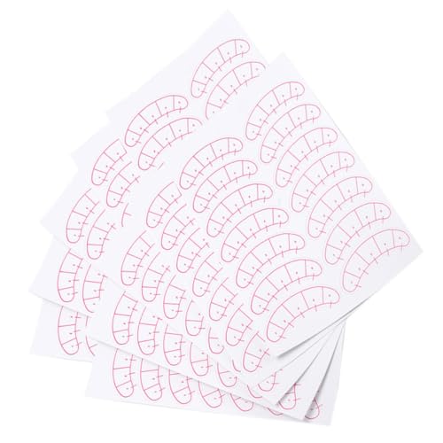 OUNONA 10 Blatt Wimpernverlängerung Übungspads Leicht Haftende Grafted Eyelash Sticker zum Isolieren und Abdecken Unteren Wimpern für Professionelle und Private Anwendung von OUNONA
