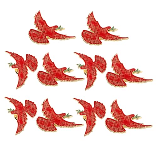 OUNONA 10stücke Anstecknadel Mit Friedenstaube Und Olivenzweig Metallbrosche Für Kleidung Taschen Rucksäcke Schals Und Accessoires von OUNONA