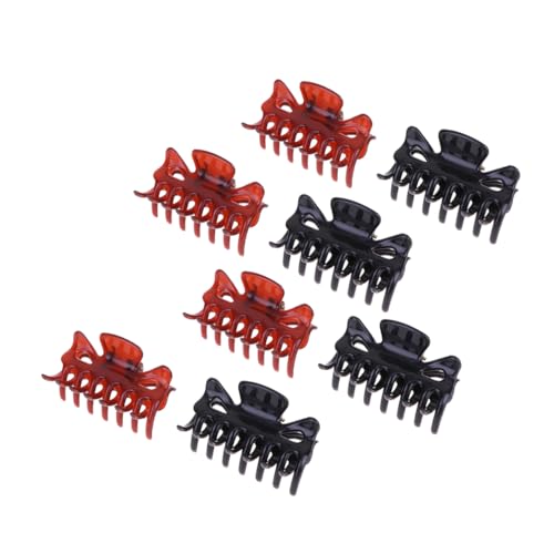 OUNONA 10 Stück Langlebige Ponytail Haarklammern aus Schwarzem und Braunem Pp material Modische Damen Haarspangen mit Fester Fixierung für Pferdeschwanz und Alltag Geeignet für Mädchen von OUNONA