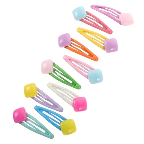 OUNONA 10 Stück Teiliges Bunte mit Snap verschluss Niedliche Candy farben Langlebig und Wiederverwendbar Modische Haarschmuck accessoires für Frauen und Mädchen für Alltag und Festtage von OUNONA