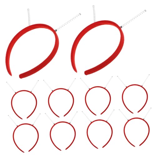 OUNONA 10 Stück Teiliges DIY Haarreifen Set mit Federn Raumthemen Stirnbänder Lustige Haaraccessoires für Halloween und Kostümpartys Vielseitig Einsetzbar Originelles Design Partyzubehör von OUNONA
