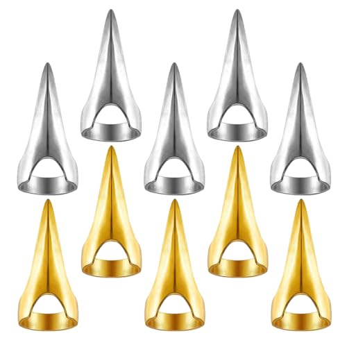 OUNONA 10 Stück Teiliges aus Metall Haartrennringen für Flechten von Haaren für Friseure und Cosplay Langlebige und Bequeme Finger Ringe Gold und Silber für Vielseitige Haargestaltung OUNONA 10 Stück Teiliges aus Metall Haartrennringen für Flechten von Haaren für Friseure und Cosplay Langlebige und Bequeme Finger Ringe Gold und Silber für Vielseitige Haargestaltung von OUNONA