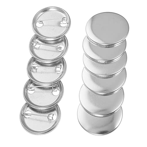 OUNONA 100 Sätze DIY Blank Button Badge Anstecknadeln für Bastelarbeiten Wiederverwendbare Abzeichen für Kleidung Rucksäcke und von OUNONA