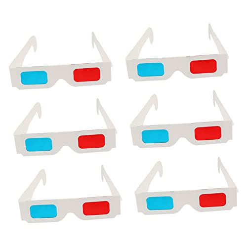 OUNONA 100 Stück Einweg Papierbrillen Rote und Blaue Anaglyphenbrille für Erwachsene für Filme und Videos OUNONA 100 Stück Einweg Papierbrillen Rote und Blaue Anaglyphenbrille für Erwachsene für Filme und Videos von OUNONA
