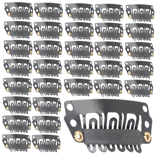 OUNONA 100 Stück Haarverlängerungs Clips aus Robustem Mittelcarbonstahl Langlebig und Verformungsresistent für Damen Geeignet für Perücken Kurze Haare und DIY Haarverlängerungen OUNONA 100 Stück Haarverlängerungs Clips aus Robustem Mittelcarbonstahl Langlebig und Verformungsresistent für Damen Geeignet für Perücken Kurze Haare und DIY Haarverlängerungen von OUNONA