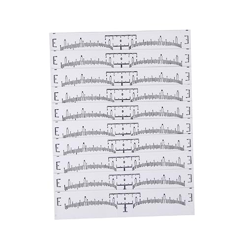 OUNONA 100stücke Einweg Augenbrauen Maß Aufkleber Für Gestaltung Werkzeuge Maß Und Positionierung Hilfsmittel Skalendesign Für Symmetrie Und Form von OUNONA
