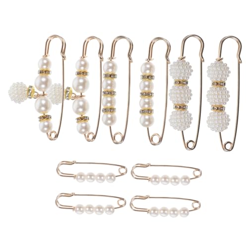 OUNONA 10stücke Sicherheitsnadel Für Kleidung Strickjacken Und Pullover Brosche Für Damen-hosen Und Schals Decorative Nadel Als Cl Clip Für Kleider Und Jacken Für Formelle Und von OUNONA