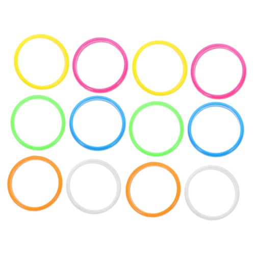 OUNONA 12 Stück Teiliges Bunte Retro Handgelenkarmbänder Kunststoff für Jahre Partys Verstellbare Armbänder Accessoire für Damen für Feierlichkeiten und Veranstaltungen von OUNONA