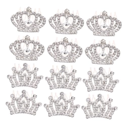 OUNONA 12 Stück Teiliges Haarkamm mit Strasssteinen Design Eleganter Haarschmuck für Mädchen Geeignet für Geburtstage Partys und Festliche Anlässe von OUNONA