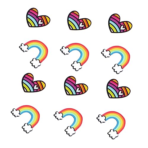 OUNONA 12 Stück Teiliges Regenbogen Broschen Hochwertige Anstecknadeln Langlebigem für Kleidung Taschen und Accessoires Dekoration für von OUNONA