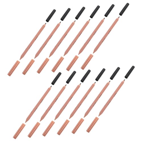 OUNONA 12Stücke Teiliges Make Up mit Dual End Augenbrauenstift und Concealer Praktische Kosmetikwerkzeuge für Augenbrauen und Fehlerfreies Make Up und Nude von OUNONA