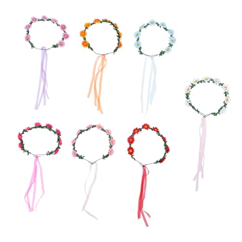 OUNONA 14 Stück Teiliges Strand Blumen Haarband Leichtes Komfortables Haarschmuck accessoire für Frauen und Mädchen Blumenhaarband für Strand Party und Alltag von OUNONA