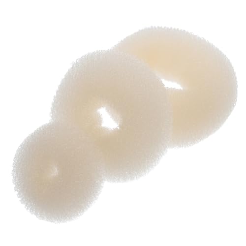 OUNONA 15 Stück Teiliges Donut Dutt Set Unsichtbarer Haar Former Vielseitiges Styling Tool für Frauen und Mädchen Drei Klein Mittel Groß für Voluminöse Hochsteckfrisuren und Frisuren von OUNONA