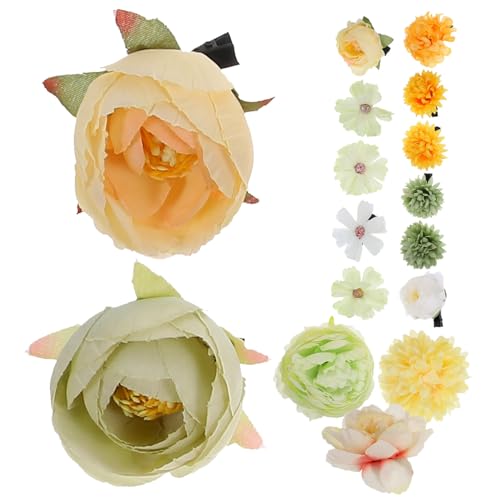 OUNONA 16 Stück Teiliges Kleine Blumen Haarclips für Mädchen Dekorative Haarschmuck Accessoires Vielseitig Einsetzbar für Alltag Geburtstag Hochzeit und Party Niedliche Mini Haarklammern von OUNONA
