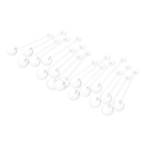 OUNONA 16stücke Transparente Bauchnabelringe Aus Kunststoff Für Frauen Täglicher Gebrauch Schwangerschaft Arbeit Gebogener Ring Mit Durchsichtigen Halterungen von OUNONA