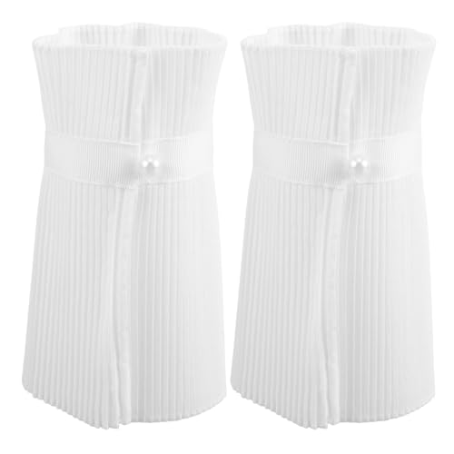 OUNONA Falsche Handgelenkmanschetten Mit Floraler Rüschendekoration Abnehmbare Mehrschichtige Manschetten Für Damenpullover Blusen Mäntel Kleidungszubehör von OUNONA