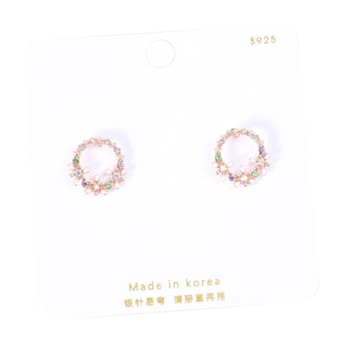 OUNONA 1Paar Blumenohrringe Silber Einfache Ohrstecker mit Blüten Design Accessoires für Partys für Frauen Leicht Tragbar OUNONA 1Paar Blumenohrringe Silber Einfache Ohrstecker mit Blüten Design Accessoires für Partys für Frauen Leicht Tragbar von OUNONA