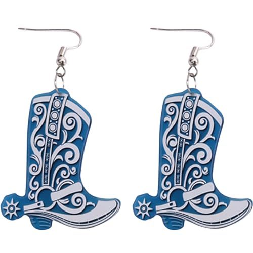 OUNONA 1Paar Cowboy Stiefel Ohrringe für Frauen Vintage Cowgirl Schmuck Baumelnde Ohrringe Einzigartiges Design für Partys Hochzeiten und Besondere Anlässe von OUNONA