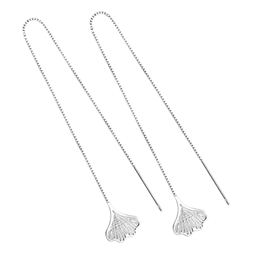 OUNONA 1Paar Ginkgo Blattohrringe Statement Threader Ohrringe für Frauen Hypoallergen für Besondere Anlässe Wie Hochzeit Abschluss oder Partys Perfektes von OUNONA