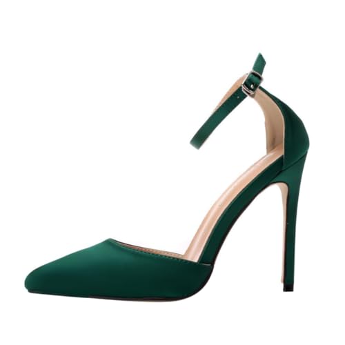 OUNONA 1Paar High Heels Damen Grüne mit Schmalem Absatz für Partys Abschlussfeiern Formelle Anlässe Bequeme Schuhe Hochwertigen Materialien von OUNONA