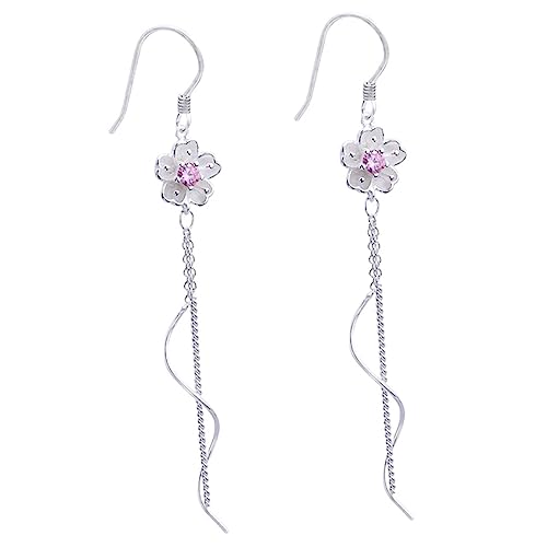 OUNONA 1Paar Lange Quasten Dangle Ohrringe mit Kirschblüten Design Blütenohrringe für Damen für Besondere Anlässe oder Täglichen Gebrauch Perfektes OUNONA 1Paar Lange Quasten Dangle Ohrringe mit Kirschblüten Design Blütenohrringe für Damen für Besondere Anlässe oder Täglichen Gebrauch Perfektes von OUNONA