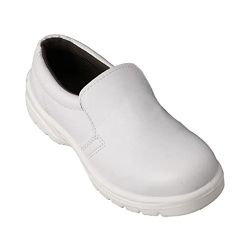 OUNONA 1Paar Sicherheitsschuhe für Männer Frauen Leichte Atmungsaktive Werkstattschuhe mit Stahlkappe Rutschfester Sohle für BAU Fertigung Weiße Schutzschuhe OUNONA 1Paar Sicherheitsschuhe für Männer Frauen Leichte Atmungsaktive Werkstattschuhe mit Stahlkappe Rutschfester Sohle für BAU Fertigung Weiße Schutzschuhe von OUNONA