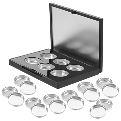 OUNONA 1Satz DIY Lidschatten Palette Nachfüllbare Kosmetikspender mit Runden Tellern für Highlighter für Unterwegs Perfektes für Damen und Mädchen von OUNONA
