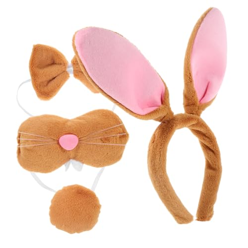 OUNONA 1Satz Kaninchenkostüm Set Süßes Cosplay Zubehör Für Halloween Und Kostümpartys Aus Weichem Langlebigem Material von OUNONA