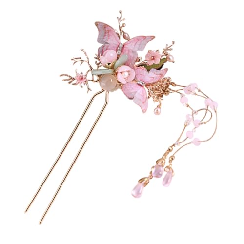 OUNONA Antiker Quasten Haarstab Vintage Haarnadel Für Damen Langes Haar Dutt Schmuck Accessoire Hochzeit Party Alltag Links von OUNONA