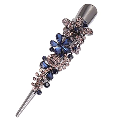 OUNONA 1Stück Entenschnabel Haarklammer mit Dunkelblau Haarschmuck für Damen für Haarstyling Einfach zu Perfektes Haaraccessoire für Unterwegs von OUNONA