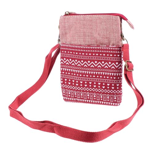 OUNONA 1Stück Handytasche Umhängetasche mit Mehreren Fächern Telefontasche für Außenbereich Stilvolle Crossbody mit Feiner Verarbeitung OUNONA 1Stück Handytasche Umhängetasche mit Mehreren Fächern Telefontasche für Außenbereich Stilvolle Crossbody mit Feiner Verarbeitung von OUNONA