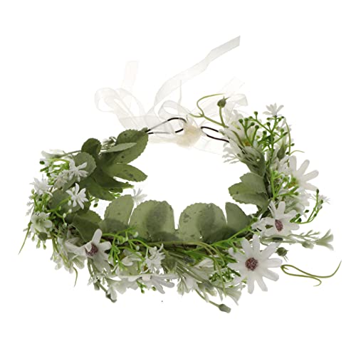 OUNONA 1Stück Hochzeitskranz Stirnband für Damen Künstlicher Blumenhaarschmuck mit Feinem Design für Hochzeiten Festivals und Besondere Anlässe Elegantem von OUNONA