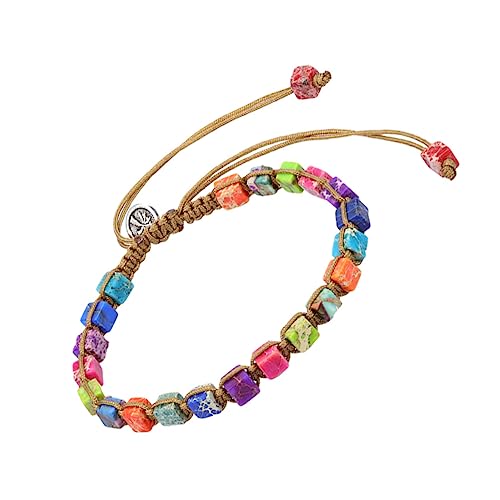 OUNONA 1Stück Kreative Chakra Armbanduhr Hochwertigem Chakren Perlenarmband für Harmonie Balance Damen Schmuck Geschenkidee für Besondere Anlässe von OUNONA