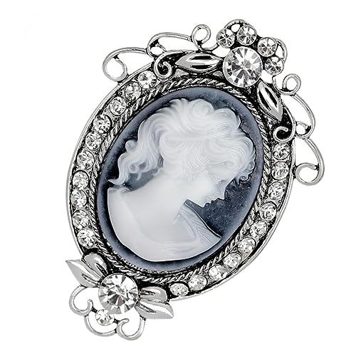 OUNONA Antike Vintage Brosche Mit Strass Intarsien Aus Legierung Für Eleganten Schmuck Zum Tragen Mit Kleidung Und Accessoires von OUNONA