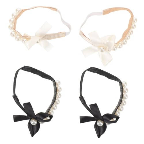 OUNONA 2 Paare Abnehmbare Schuhriemen mit Künstlichen Perlen Anti-rutsch Anti-löse-schutz Stilvolle Knöchelriemen für Damen Halten Lose High Heels Sicher Komfortabel für Büro und Events von OUNONA