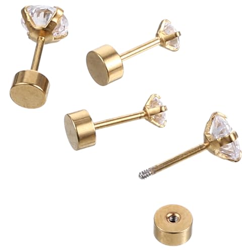 OUNONA 2 Paare Ohrstecker Zirkonia Ohrschmuck Klauen Design Elegant Funkelnd Damen Schmuck Ohrstecker für Frauen Alltag und Fest OUNONA 2 Paare Ohrstecker Zirkonia Ohrschmuck Klauen Design Elegant Funkelnd Damen Schmuck Ohrstecker für Frauen Alltag und Fest von OUNONA